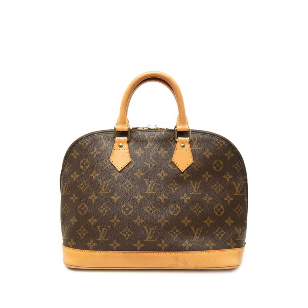 Louis Vuitton Monogram Alma PM Handbag M51130 Brown Leather Women's LOUIS VUI...